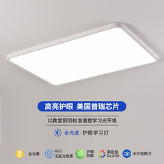 超薄無縫隙護眼客廳燈全光譜普瑞led吸頂燈簡約現代房間臥室燈