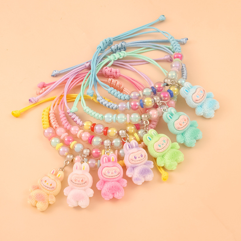 Popular Labubu Bracelet for Kidsren, Sweet and Cute, Handmade, Exquisite and Fresh, Fresh Rope Wholesale