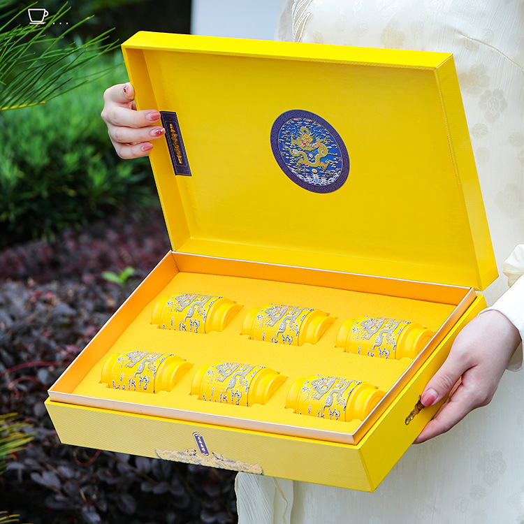 高档小罐茶包装盒空礼盒通用红茶大红袍西洋参片枸杞6-9罐礼品盒