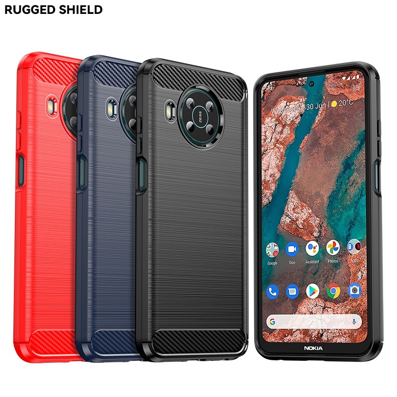 Suitable for Nokia X100/X20 phone case, Nokia X100/X10/X20 brushed protective cover, silicone soft case