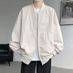 棒球服外套男秋季美式vintage潮牌复古高级感男装宽松飞行员夹克