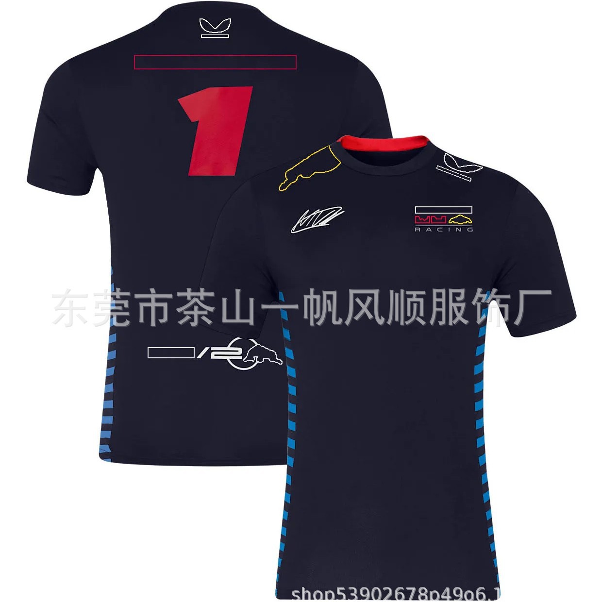 Cross-border original delivery fashion new all-match fashion cross-country racing clothing sweat-wicking T-shirt short sleeve