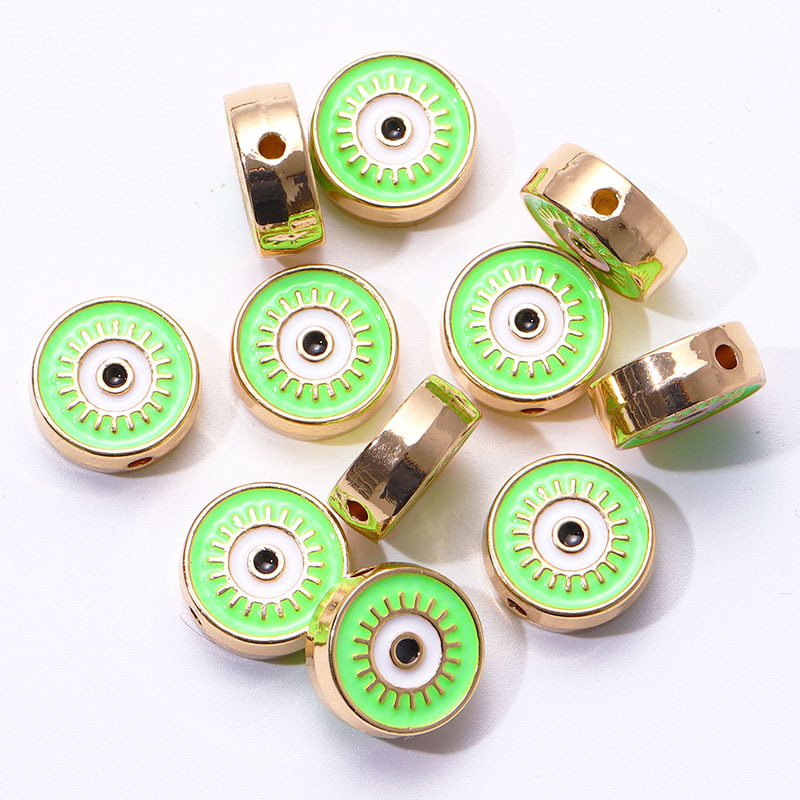 30g Weight Beads Jewelry Making Type 12mm Jewelry Making Size DIY Jewelry Accessories Classification 20 PCS/Package Quantity Alloy Material Devil's Eye Pattern Plating Design Retro, Classic Style Style 20 PCS/Package 12mm Alloy Devil's Eye DIY Jewelry Accessories Beads 8