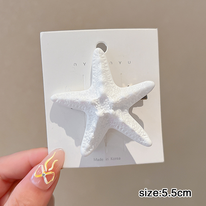 4 # 불가사리 머리핀 [화이트] 약 5.5cm