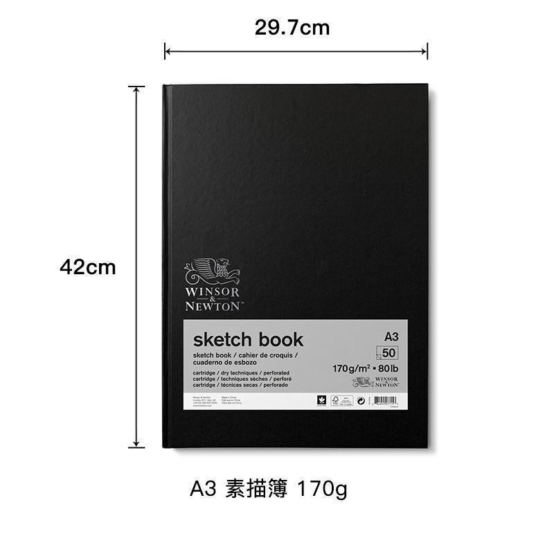 ウィンザー & ニュートン スケッチブック 170 グラム A4A5 プロフェッショナルアート厚みのあるハード表面破れないスケッチブック学生クリエイティブブック|undefined
