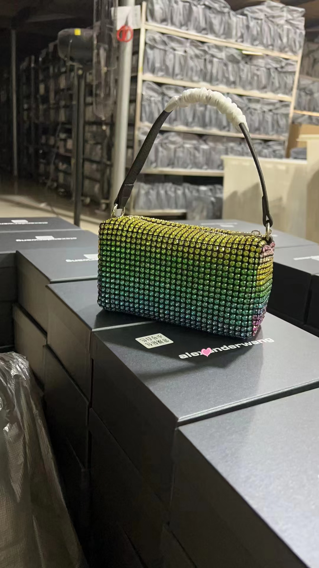 Bolsa de gala bolsa de mujer llena de diamantes bolsa de cubo con diamantes 2022 bolsa de mujer crossbody gran rey bolsa de diamantes pic 6