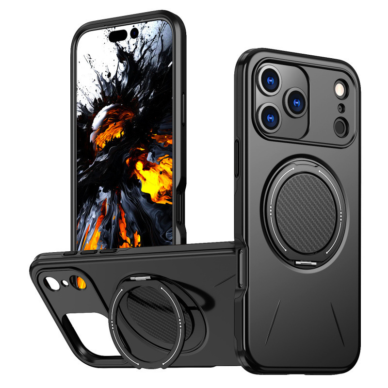 适用苹果17手机壳iPhone16promax壳派旋转支架车载磁吸15Plus防摔|undefined
