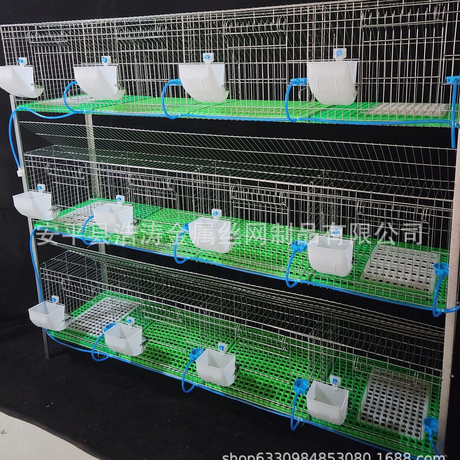 12位加粗加密子母笼热镀锌商品兔笼免清粪新型兔笼养殖场兔子笼