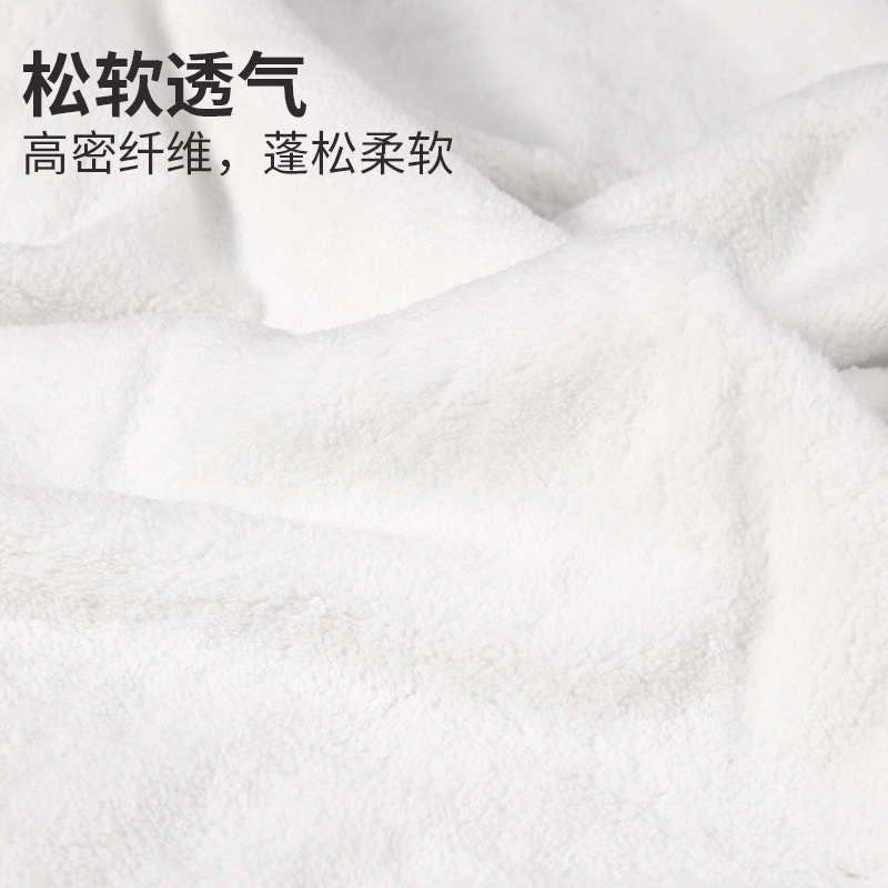 Toallas de coral panda bordado nuevo lindo toalla de cabello seco engrosado absorción de dibujos animados regalos para el hogar toallas mayoristas