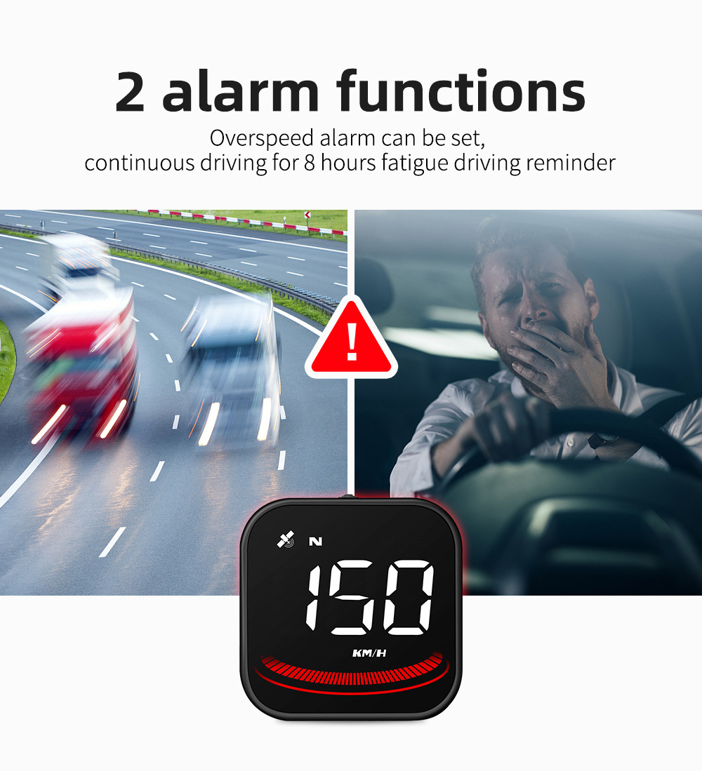 Car Head-Up Display Universal Hud Vehicle Gps Speedometer Speed Measurement Compass High-Definition Smart Display