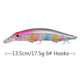 Floating Minnow Lures 135mm 17.5g Hard Baits Fresh Water Bass Swimbait Tackle Gear