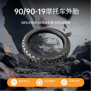 Spot Clearance Motorcycle Tires 90/90-19 Cross-Border Export Orders with Deepened Patterns Support Pre-Ordering