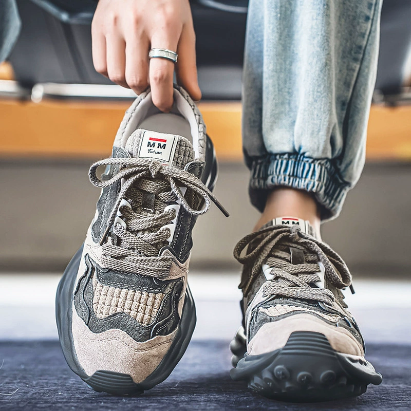 Мужская обувь Shutian, летние вельветовые кроссовки для спорта и отдыха, нескользящая износостойкая модная обувь в стиле ретро Forrest Gump