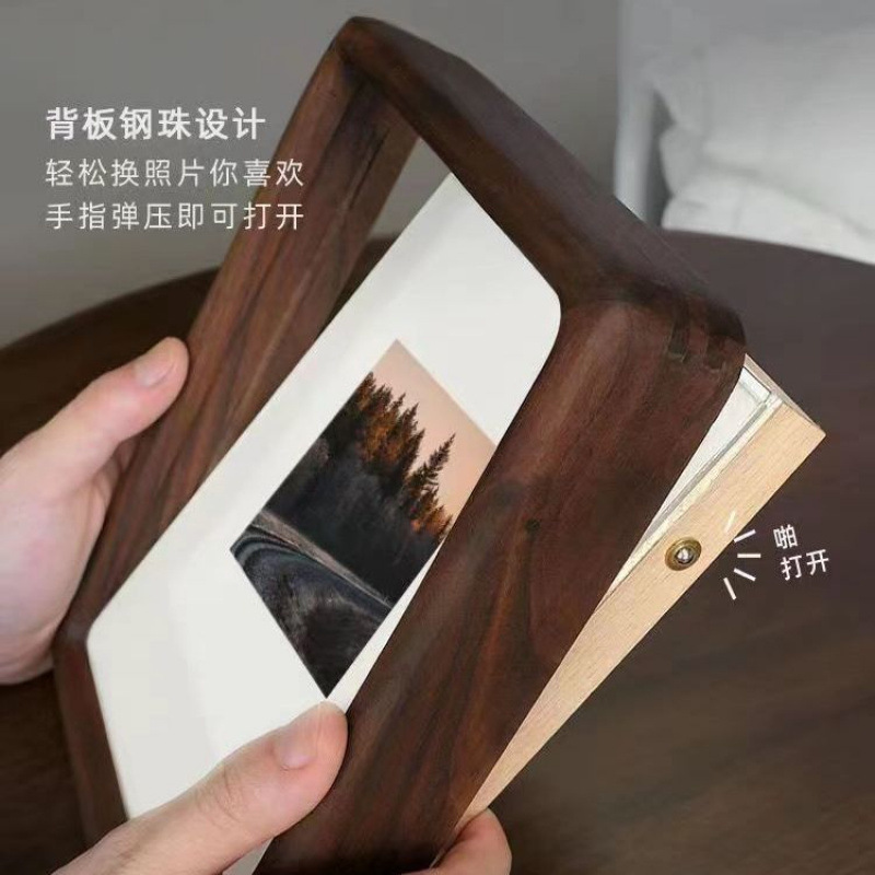 正方形实木相框摆台挂墙圆角儿童
寸木质字画相册框架diy宝宝简约|undefined