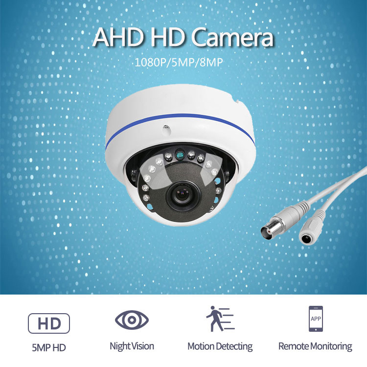 cámara de CCTV ahd cámara hemisférica coaxial cámara hemisférica cámara de señal analógica de alta definición