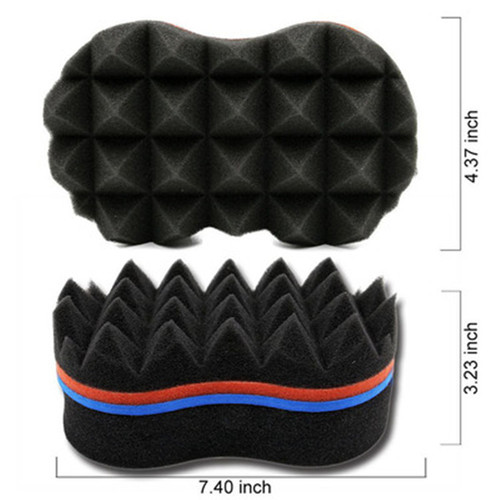 Cross-border African hairdressing foil perm styling comb sponge perm comb hip-hop mesh comb black perm tool set