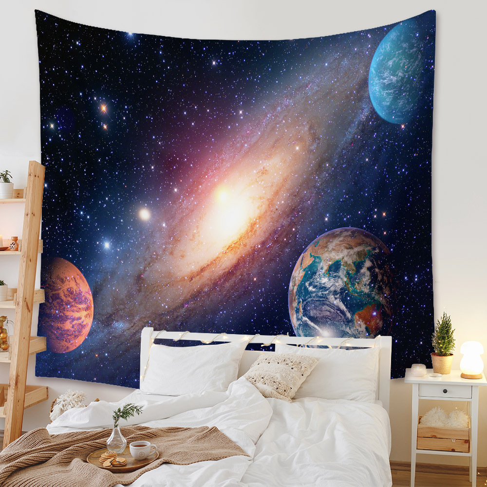 Fashion Universe Painting Wall Decoration Cloth Tapestry Wholesale Nihaojewelry display picture 48