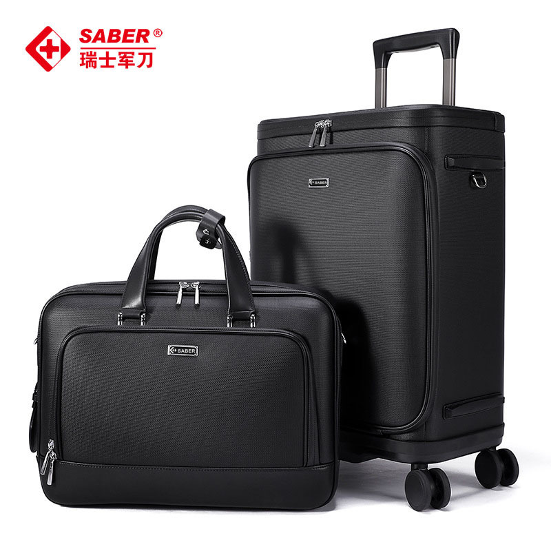 Swiss Army Knife Sa2503 Men's Business Flight Case Multifunctional Trolley Case Computer Travel Boarding Suitcase