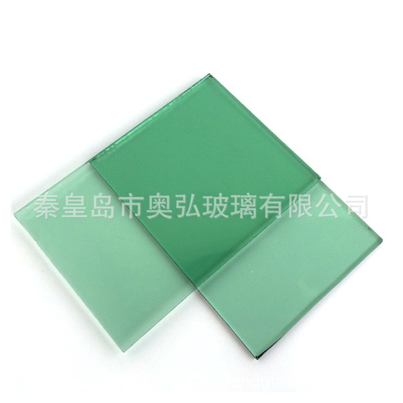 供应秦皇岛绿玻、着色浮法玻璃-绿色 灰色 蓝色  茶色
