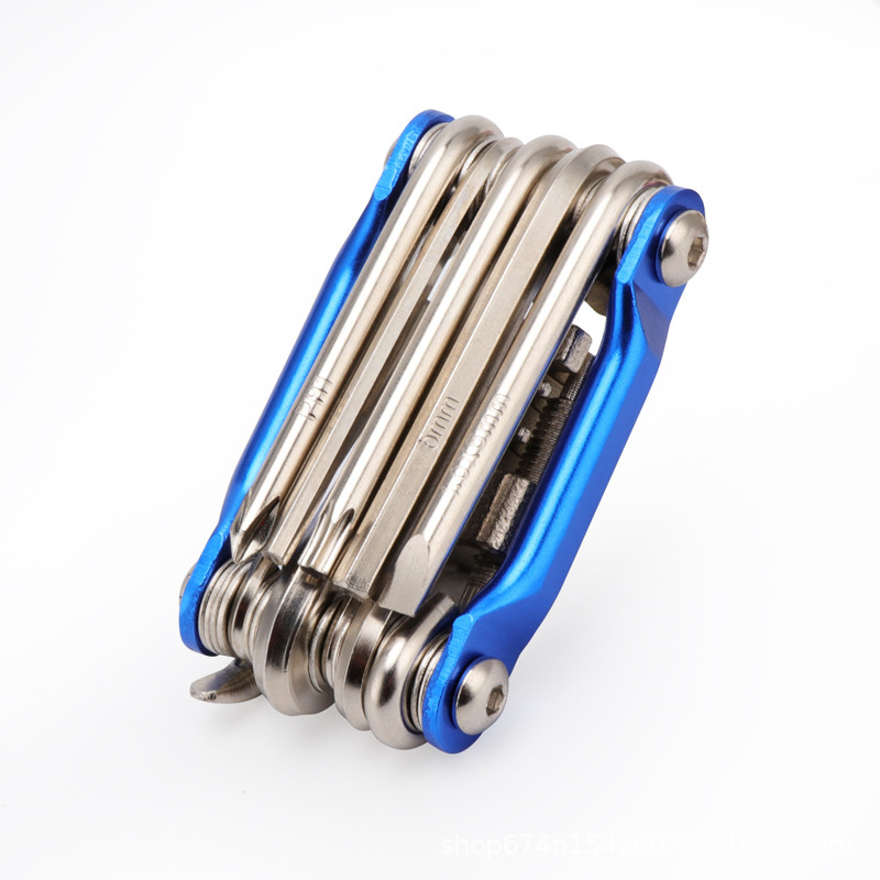 Herramienta de reparación de bicicletas herramienta de reparación de coche portátil multifuncional combinación cinturón cadena cortador desmontaje herramienta de reparación traje