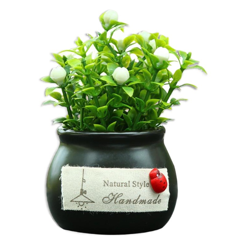 Coche decoración artificial flor coche cerámica potted plástico planta verde auspicioso fruta creativo coche decoración coche accesorios