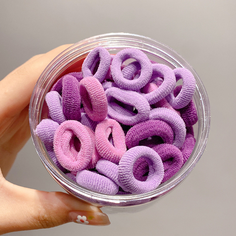 La banda de goma del pelo de la banda del lazo del pelo de los niños lindos de la cuerda del pelo del caramelo no duele el Pelo elástico buena cuerda del pelo tocado de la niña