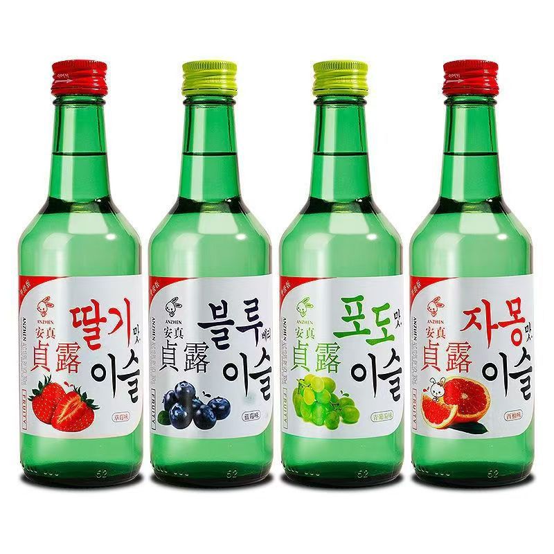韩式烧酒果味清酒低度微醺青葡萄味露酒女士聚会新品原味利口酒
