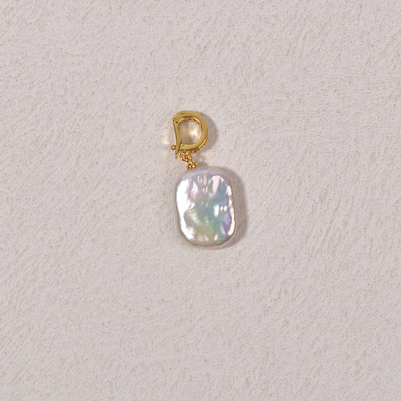 8g Weight Pendant Jewelry Making Type 14-20mm Jewelry Making Size DIY Jewelry Accessories Classification 1 Piece Quantity 925 Sterling Silver, Freshwater Pearl Material Irregular Pattern Simple Style Style Natural Fresh Water Loose Pearl Necklace Bracelet DIY Semi-Finished Products Baroque Pearl Universal Buckle Pendant Wholesale 2