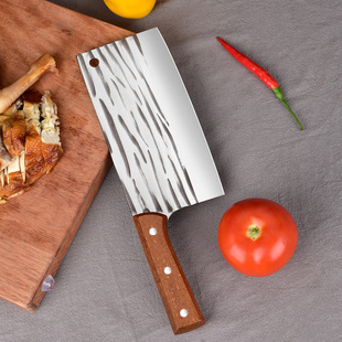 Popular knife vintage hammer pattern forging cutting knife slicing meat cutting knife super fast sharp handmade forging household knife