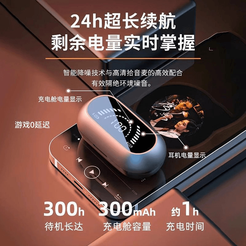 跨境爆款X65无线蓝牙耳机双耳入耳式高音质久戴不痛超长续航