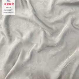 厂家直销新款提花国风新中式印花雪纺连衣裙面料工艺春夏服装布料