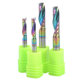 3.175-6mmDLC coated imported single blade milling cutter CNC spiral milling cutter acrylic PVC cutting tool