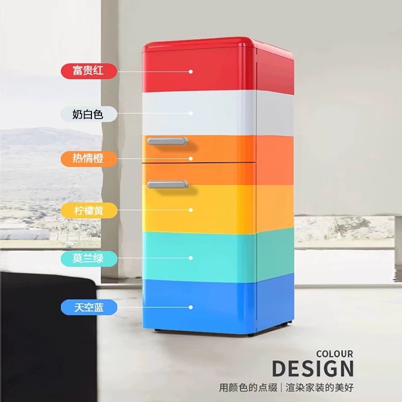 Chigo カラフルなレトロ冷蔵庫工場直販ホーム寮レンタルミニ小型 B&B ホテルアパートプロジェクト|undefined