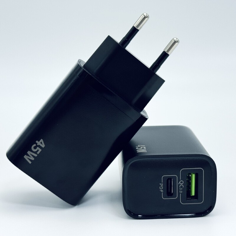 人気のクロスボーダー PD45W 窒化ガリウム携帯電話充電器 A+C デュアルポート充電ヘッド Samsung Apple 16 に適しています|undefined