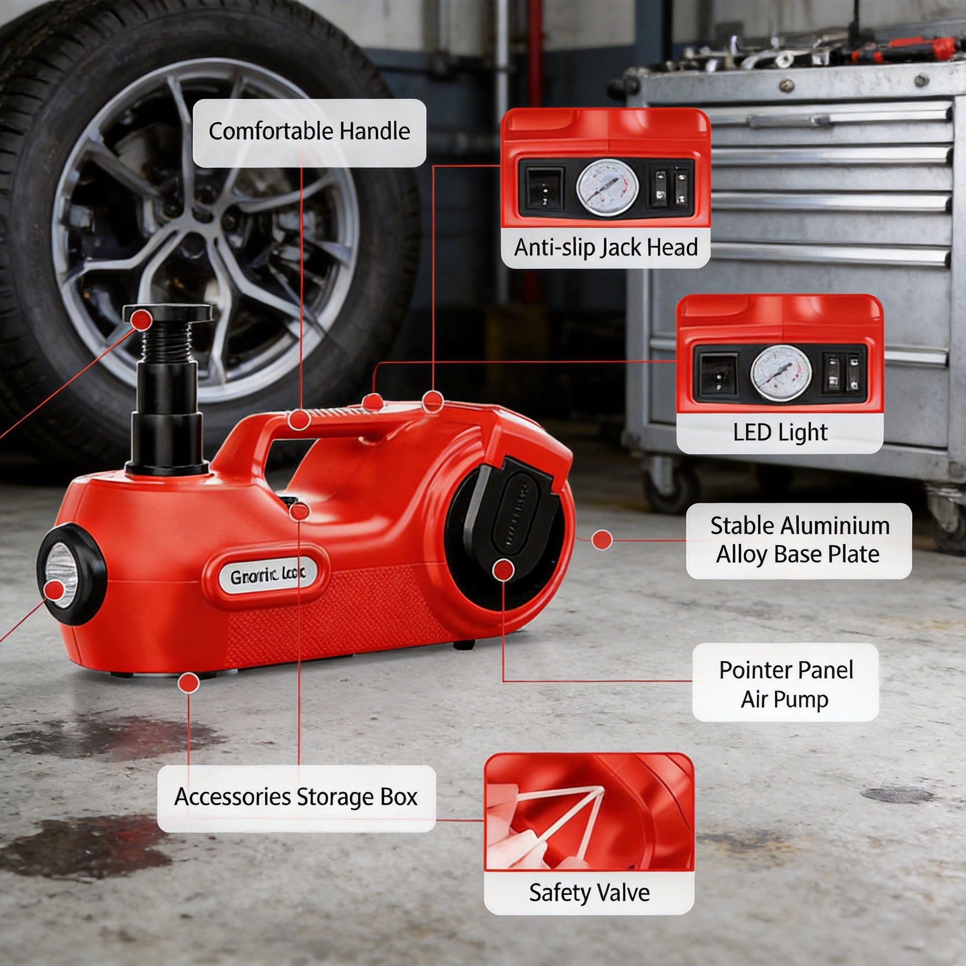12V Electric 0kg Piece Set 5-Ton Portable Car Tire Changing Tool Exclusively for Ford Focus Mk3 for Cross-Border Sales