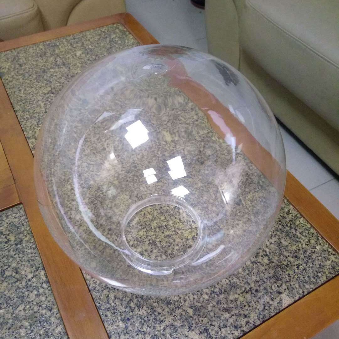 투명한 PMMA/PC 둥근 공 전등갓 야외 멀티 스타일 원형 조경 정원 램프