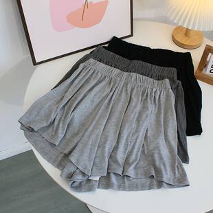Thin shorts, summer trousers, skirt, elastic waist, high waist, oversize