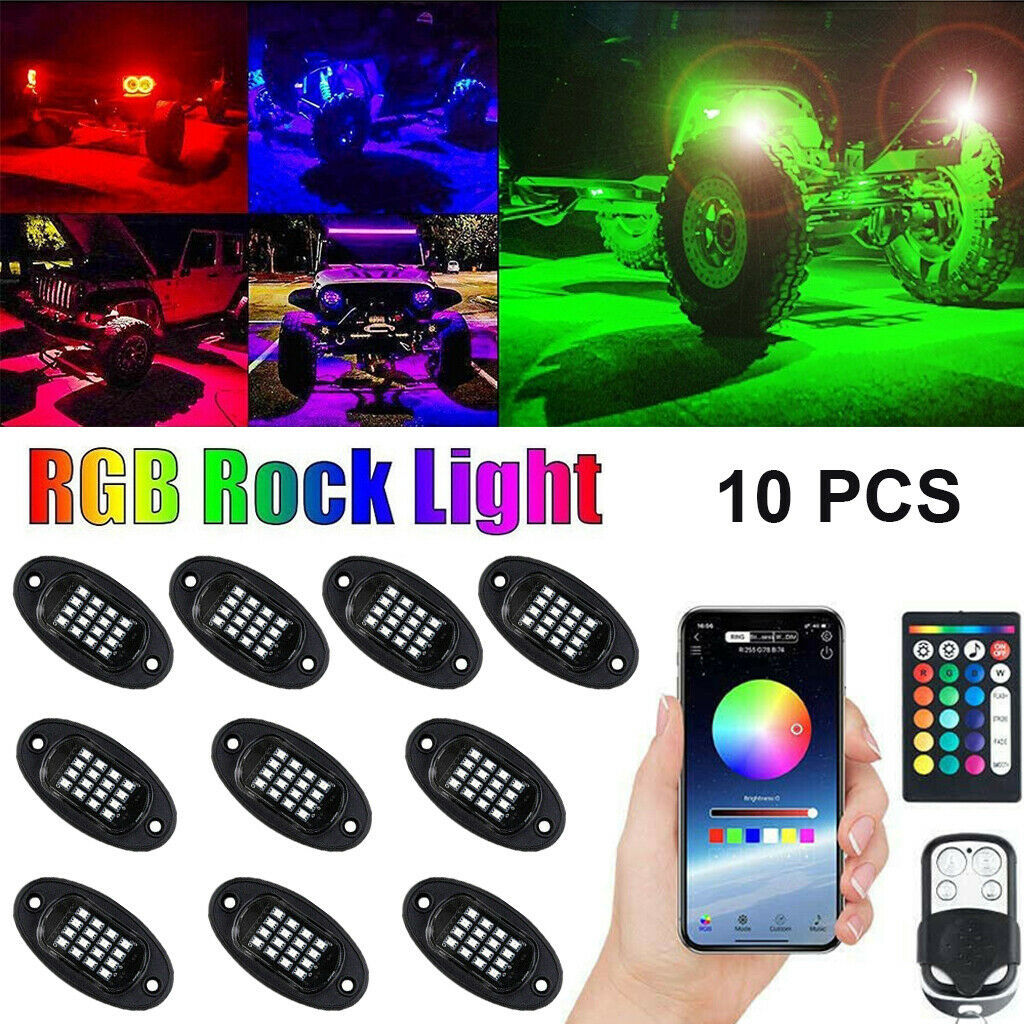 Una lámpara de chasis RGB de control remoto / APP de control de motor LED lámpara decorativa de tres luces de control de luz de atmósfera 10PC conjunto image 4