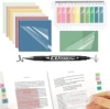 6 books 75x75 Morandi color+index 1+small green book 1+1 pen
