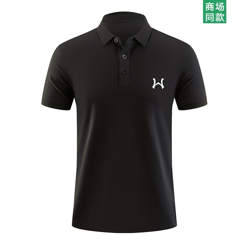 Mlbtree Co-Branded Solid Color Polo Shirt for Men, Summer Yankees Team Breathable Seamless Exquisite Embroidery Fashionable Casual