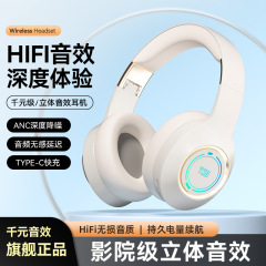 2025年新型クロスボーダー発光ヘッドセットBluetoothワイヤレスイヤホン、携帯電話、タブレット、ゲーム、音楽用ユニバーサルヘッドセット