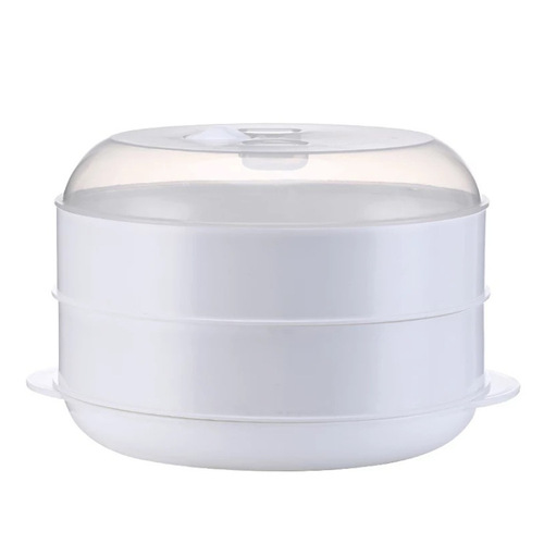 Microwave oven dedicated container steamed rice multi-layer steamer quick heating steamed buns buns dumplings large plastic steamer 