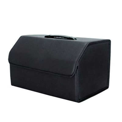 Car trunk storage box, Car storage bag/box - pure-black-extra-large-size-653030cm