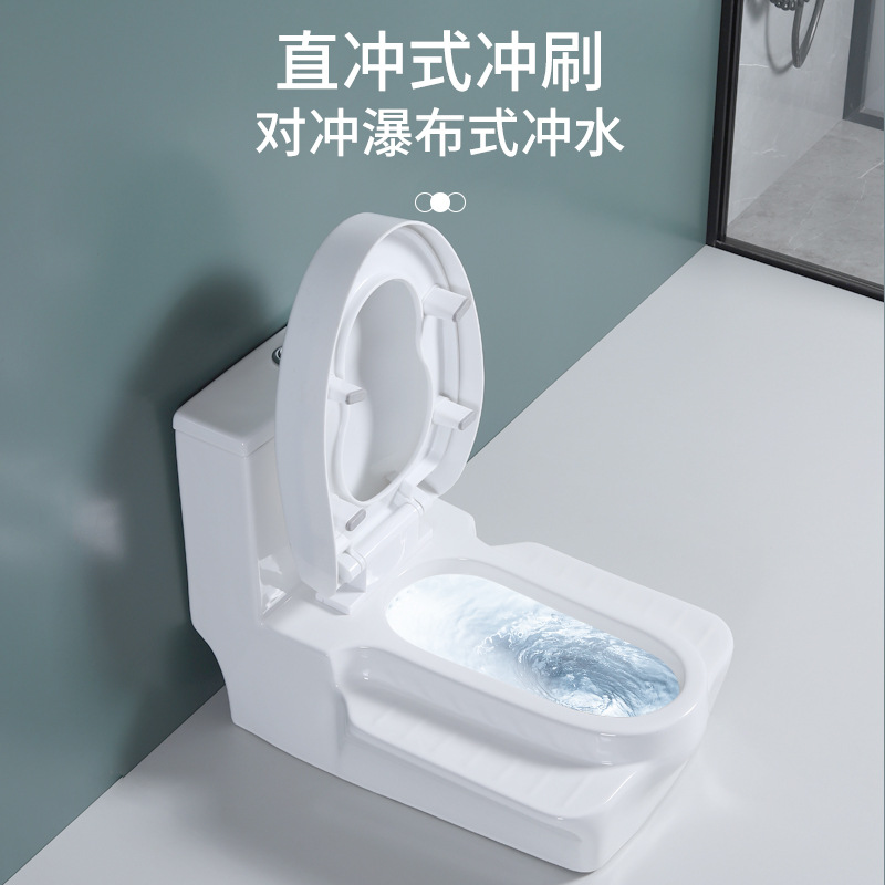 Chaozhou inodoro de doble uso en cuclillas, inodoro doméstico integrado, inodoro antiodor y antideslizante de tipo de empuje directo