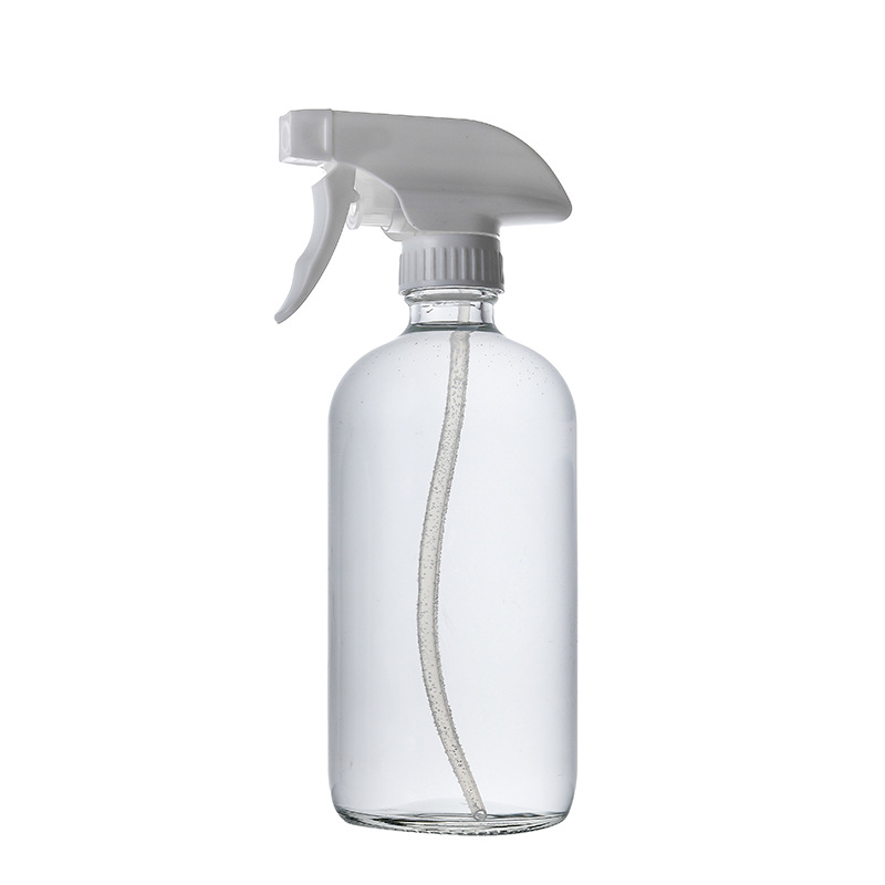 Botella de Boston transparente 500ml botella de aerosol de lavado de manos 15ml botella de vidrio engrosada 30ml loción botella de prensa de sub-embalaje