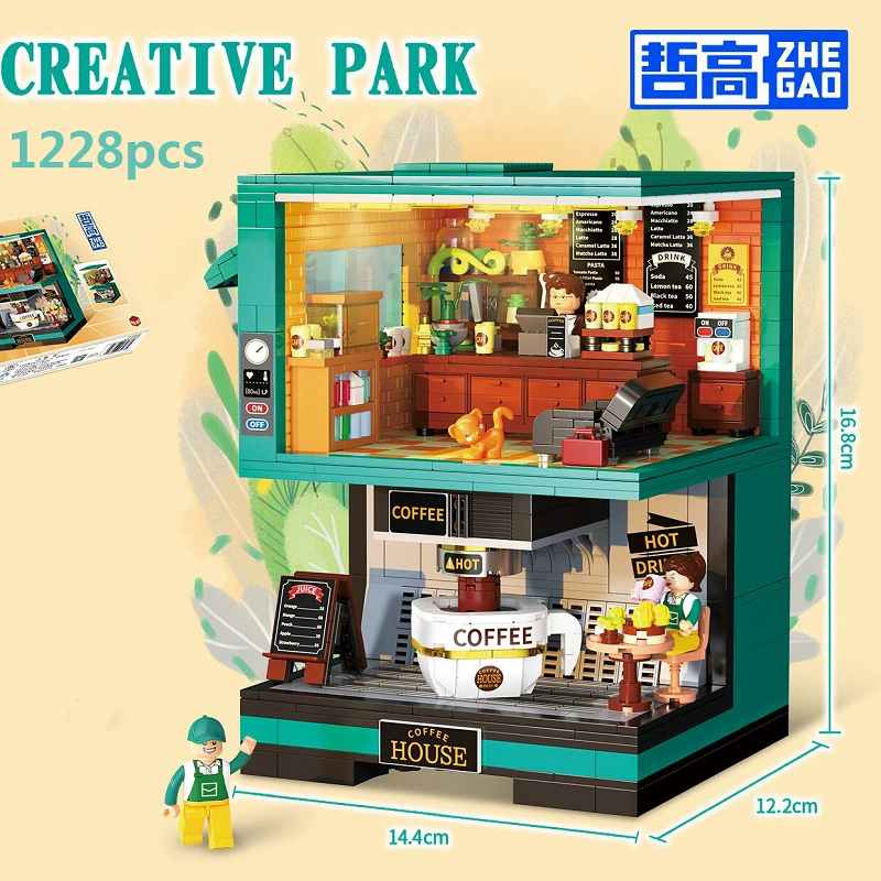 Конструктор-бродер с кофемашиной Lego, ретро-конструктор, игрушка, хлеб, ностальгия, маленькие детали