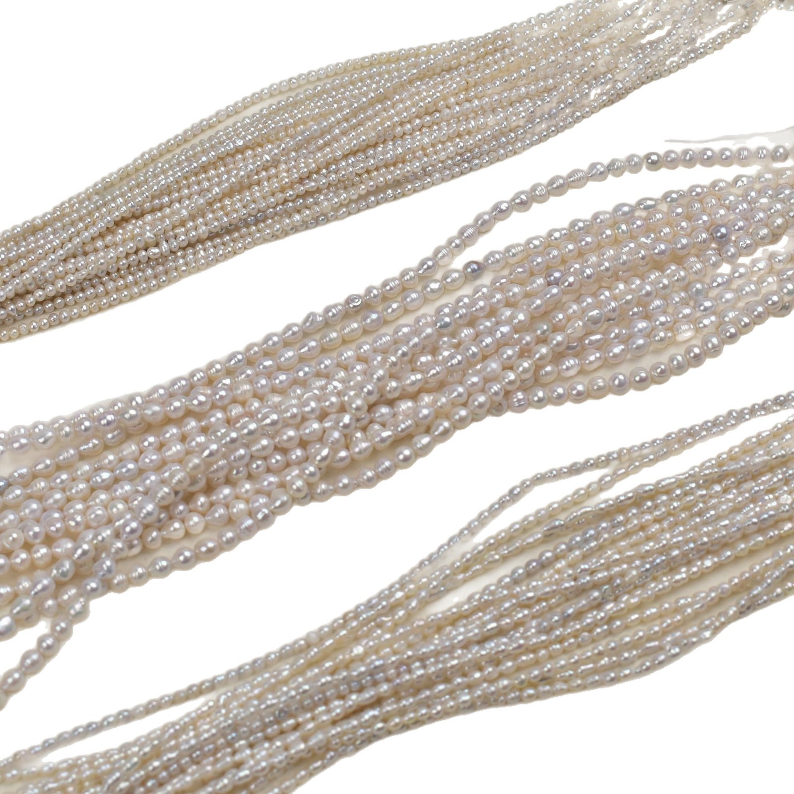 Collier élégant en perles de culture baroques ajustable doré_voghion.com