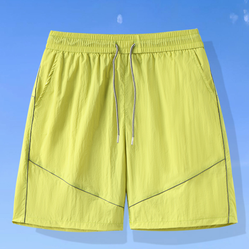 Sun-Protective Ice Silk Shorts for Men and Women, New Summer Style, Loose Straight-Leg Sports Casual Youth Thin Cool Five-Point Shorts