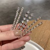 Hair accessory, zirconium from pearl, hairgrip, fashionable bangs, hairpins, simple and elegant design, internet celebrity