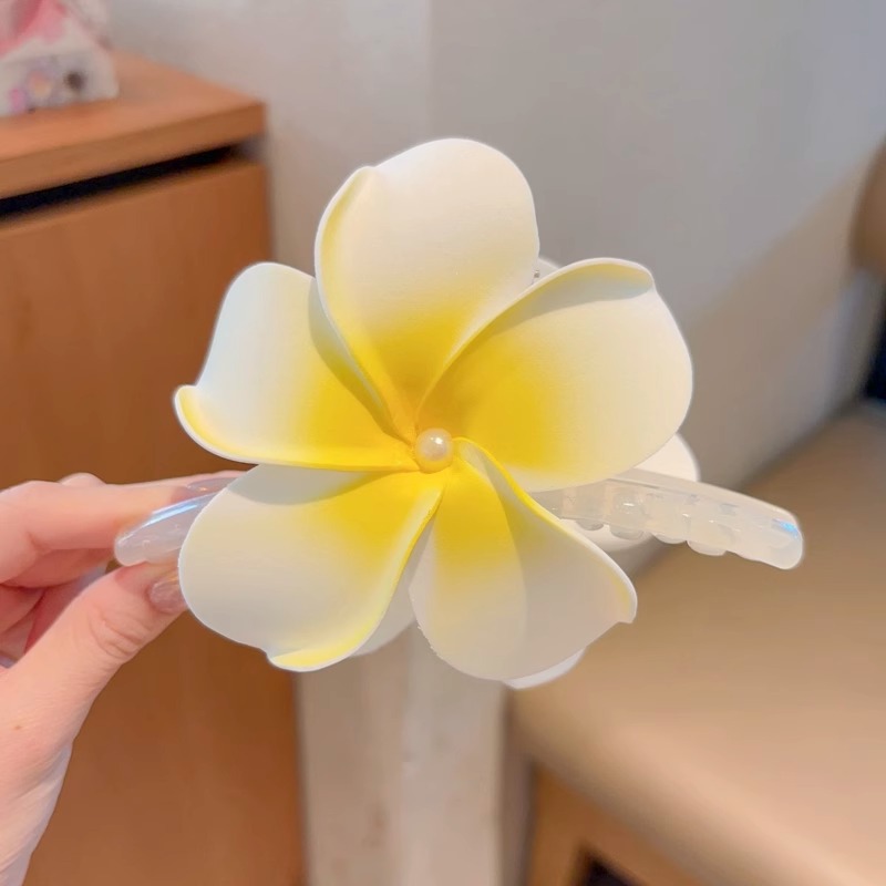 Huevo francés flores agarrar clips mujeres sensación de tiburón clips cabello pequeño clips cabello de flores de alta calidad clips cabello tocado